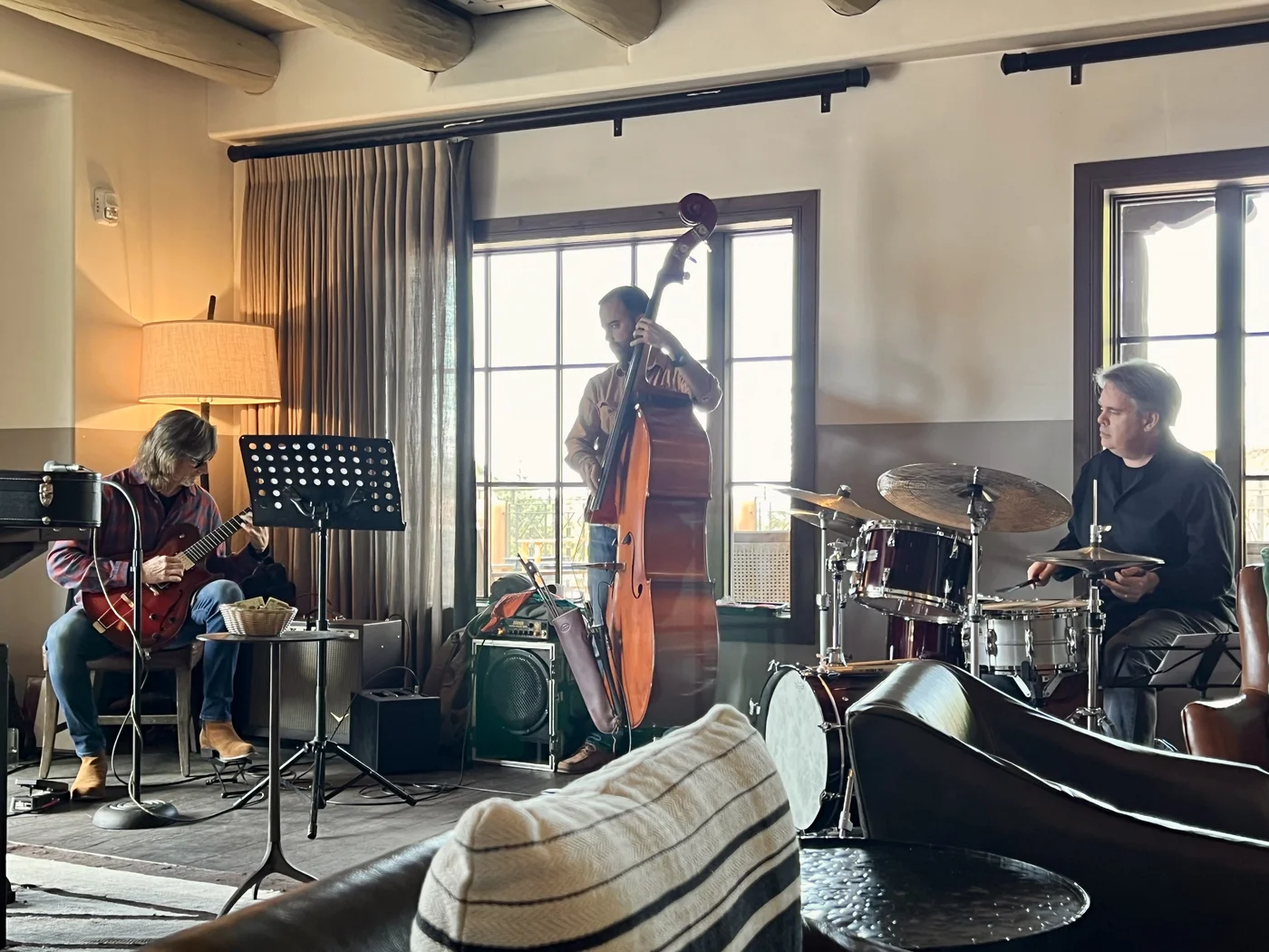 Rich Malloy with ensemble